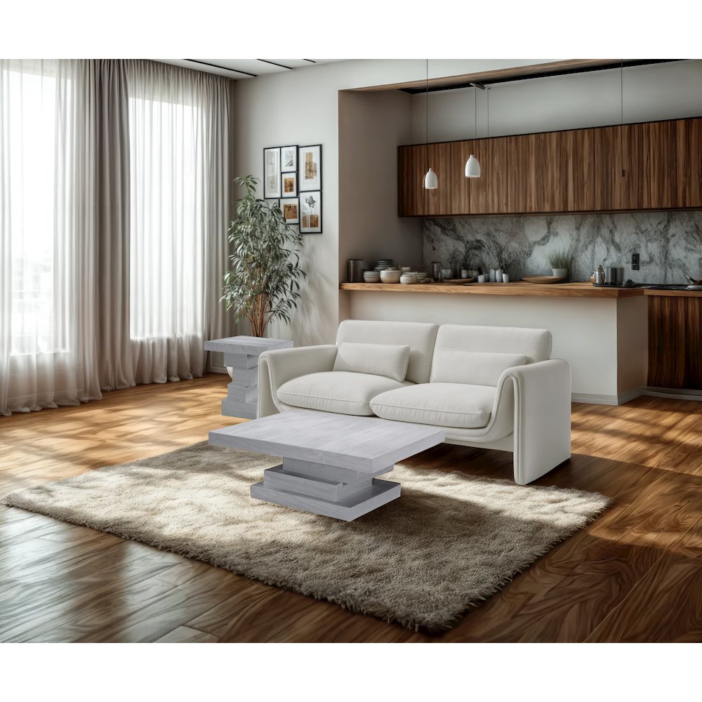 Westmount Off-White End Table. Picture 5
