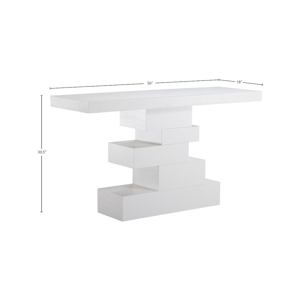 Westmount Off-White Console Table. Picture 5