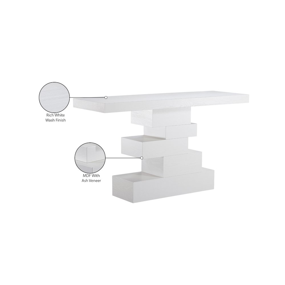 Westmount Off-White Console Table. Picture 6