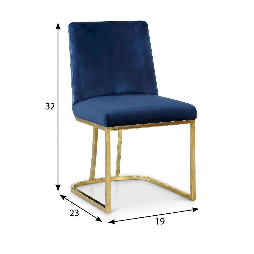 Gold Velvet Dining Chairs Set of 2 with Cushioned Seats and Contemporary Design. Picture 4