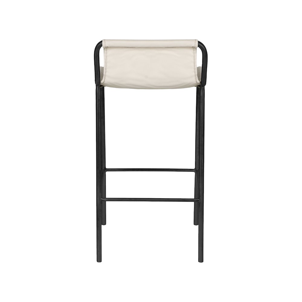 Dax Cream Vegan Leather Counter Stool. Picture 2