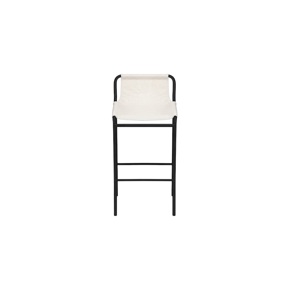 Dax Cream Vegan Leather Counter Stool. Picture 3