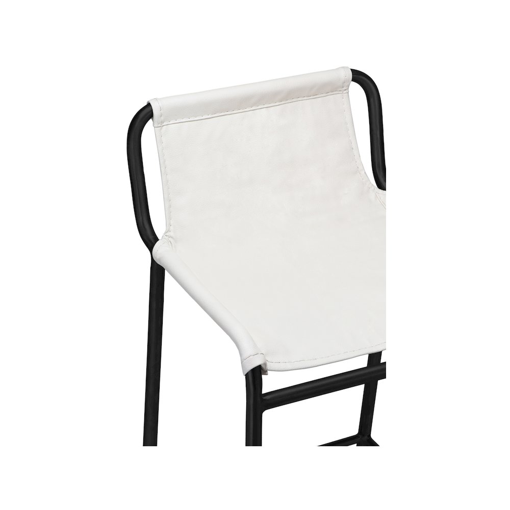 Dax Cream Vegan Leather Counter Stool. Picture 4