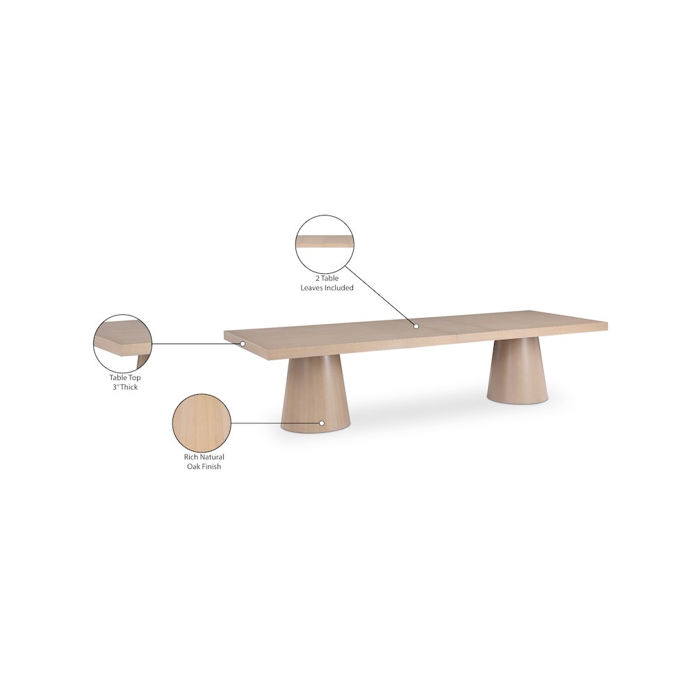 Tavolo Natural Oak Veneer Dining Table. Picture 14