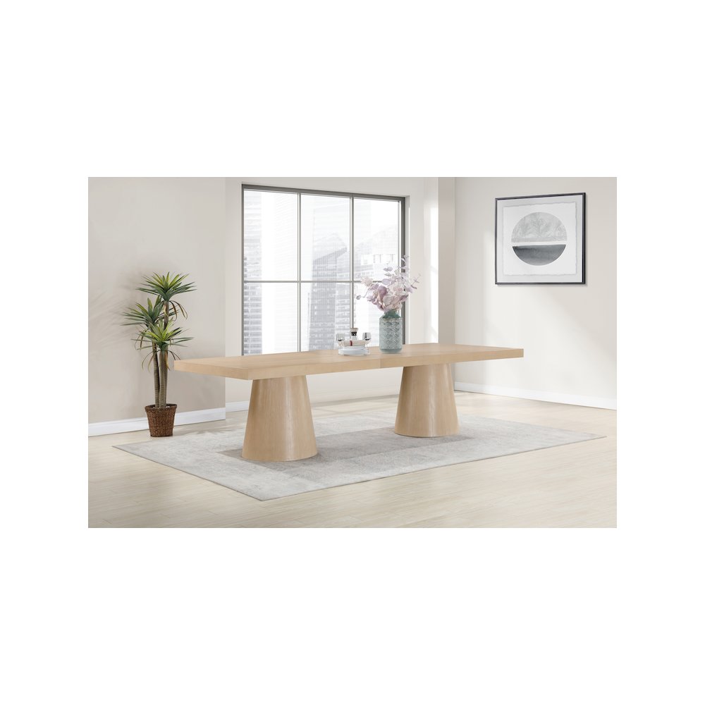 Tavolo Natural Oak Veneer Dining Table. Picture 2