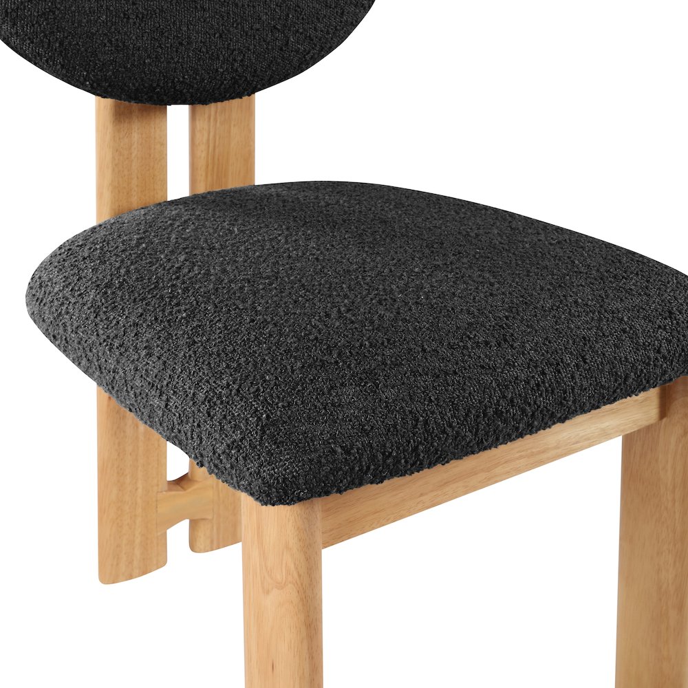 Napa Black Dining Chair, Set of 2. Picture 6