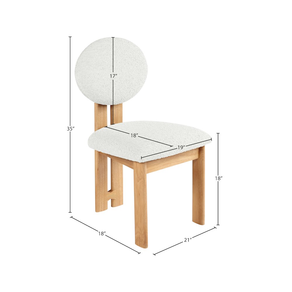 Napa Cream Dining Chair, Set of 2. Picture 7