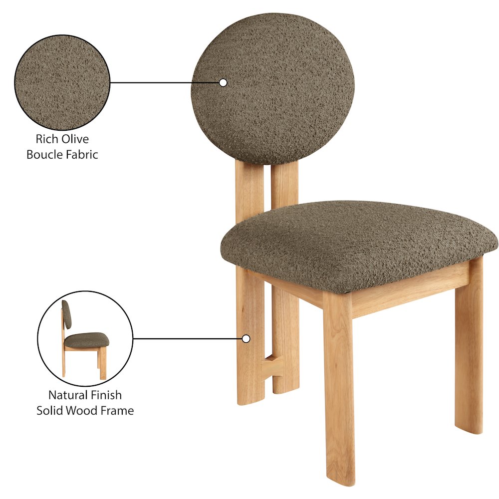 Napa Olive Dining Chair, Set of 2. Picture 8