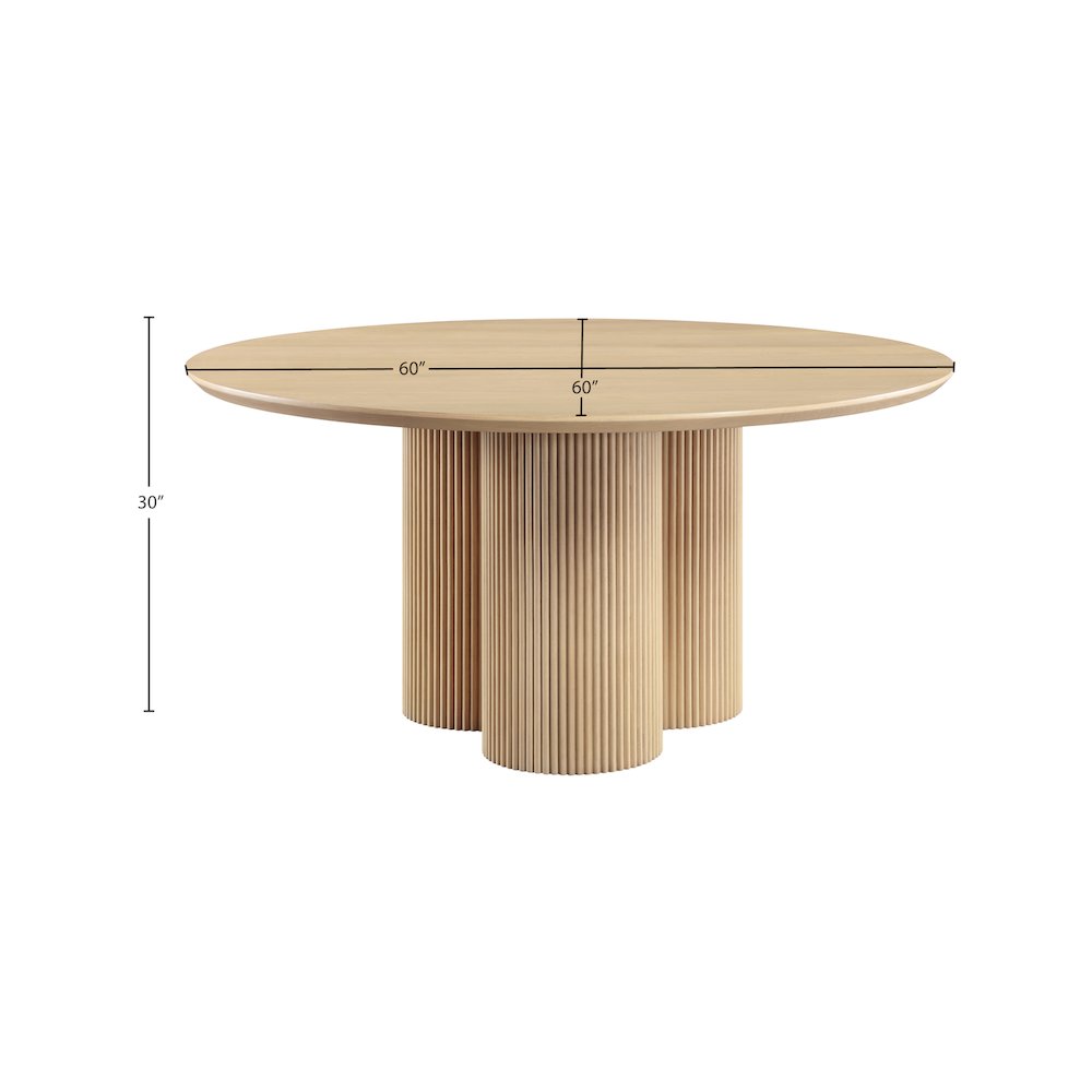 Simba Natural Dining Table. Picture 6