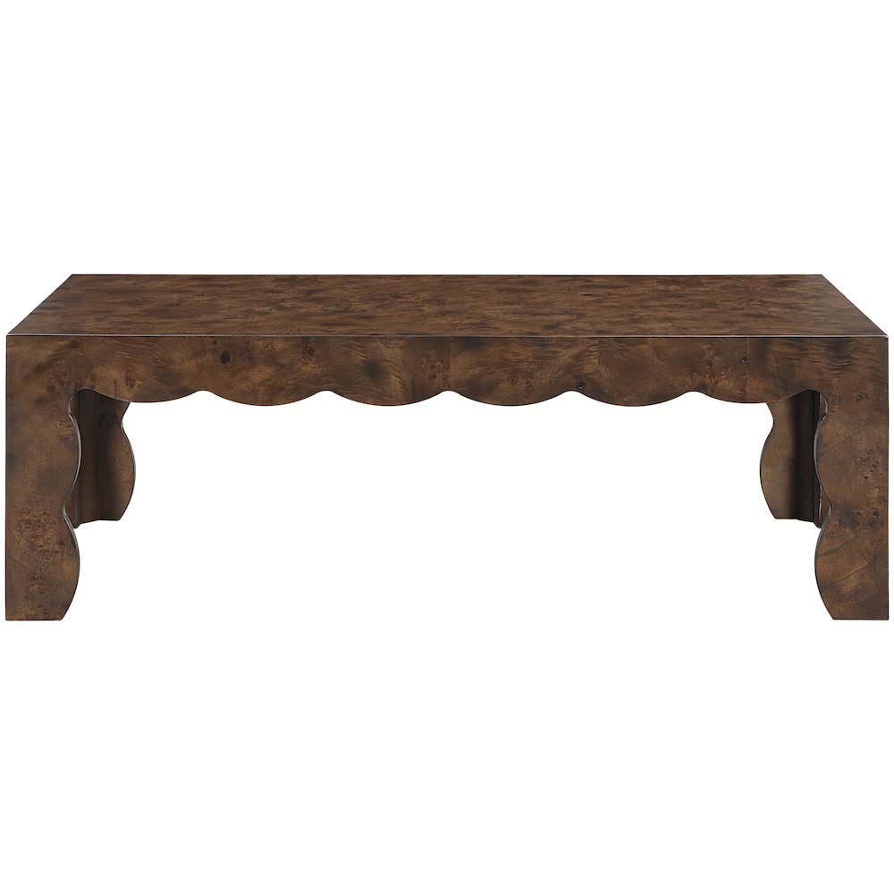 Vassa Brown Burl Veneer Coffee Table. Picture 2
