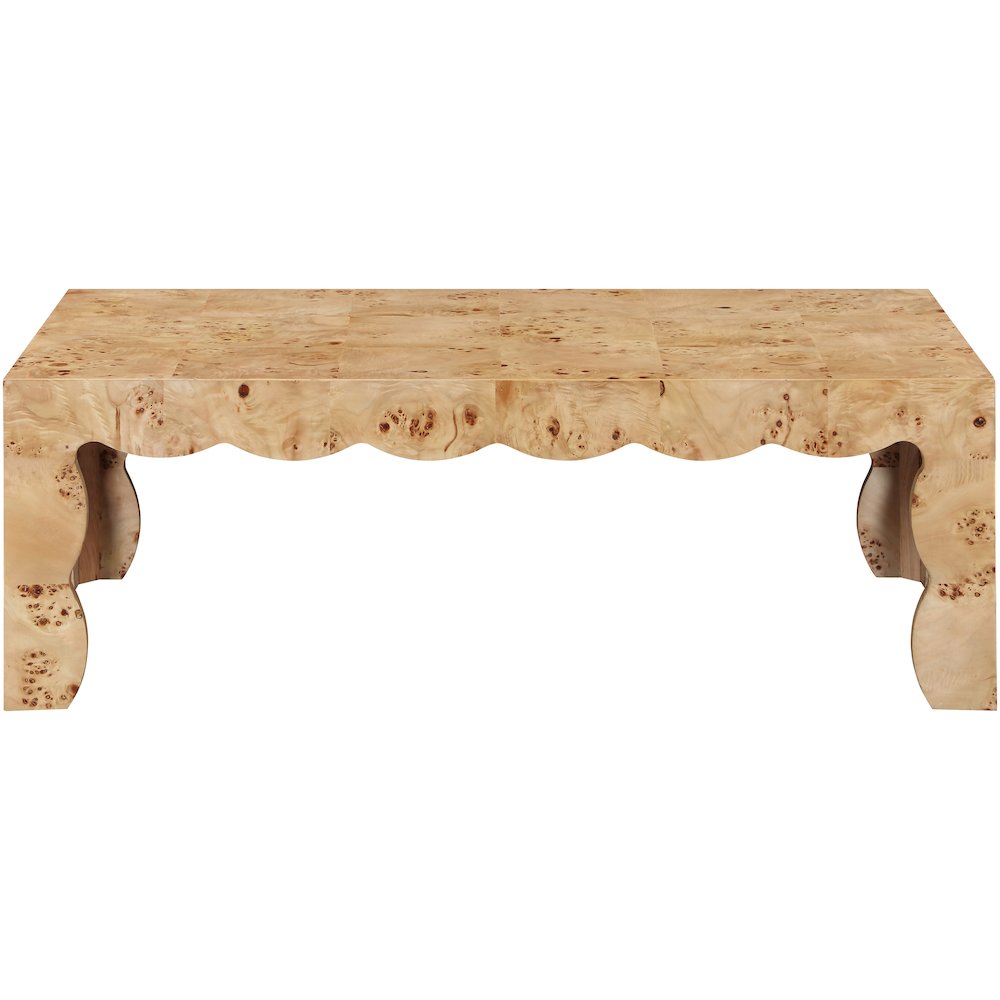 Vassa Natural Burl Veneer Coffee Table. Picture 2