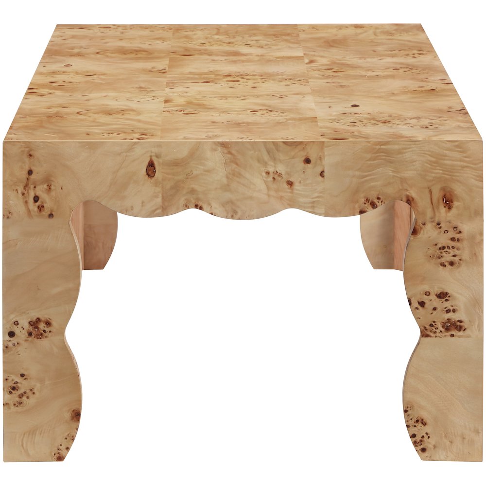 Vassa Natural Burl Veneer Coffee Table. Picture 8