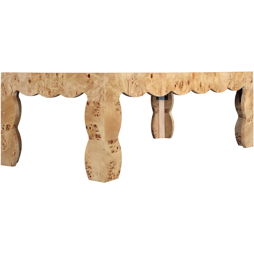 Vassa Natural Burl Veneer Coffee Table. Picture 3