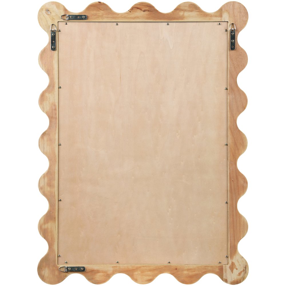 Vassa Natural Burl Veneer Mirror. Picture 3