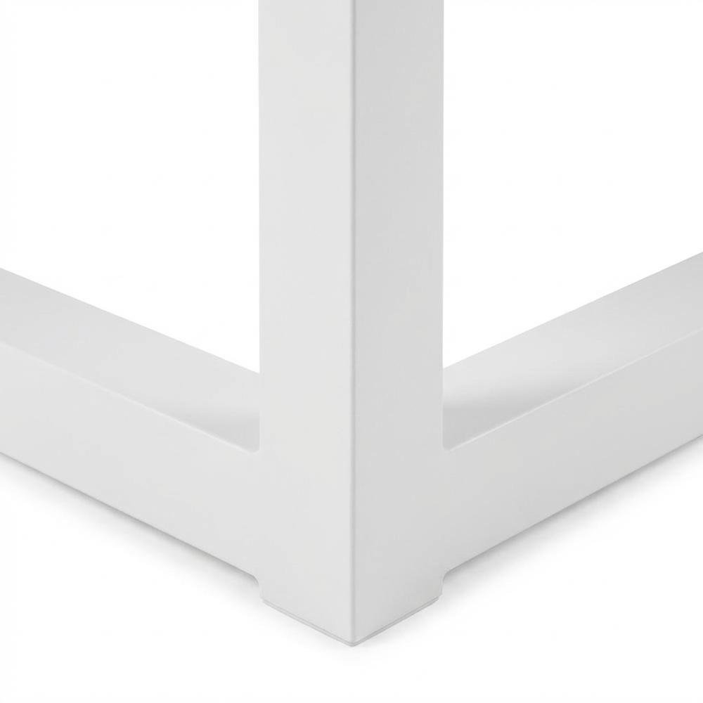 White Fabric Outdoor Patio Modular Sectional, Contemporary Style Relaxing Lounge. Picture 6