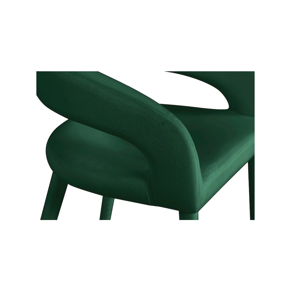 Destiny Green Velvet Stool. Picture 5