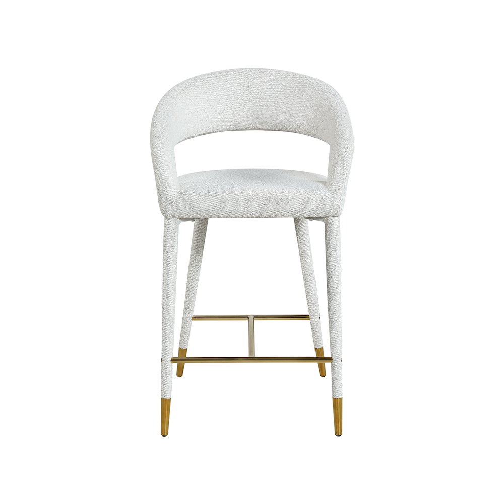 Destiny Cream Fabric Stool. Picture 3