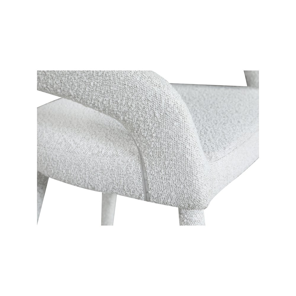 Destiny Cream Fabric Stool. Picture 5