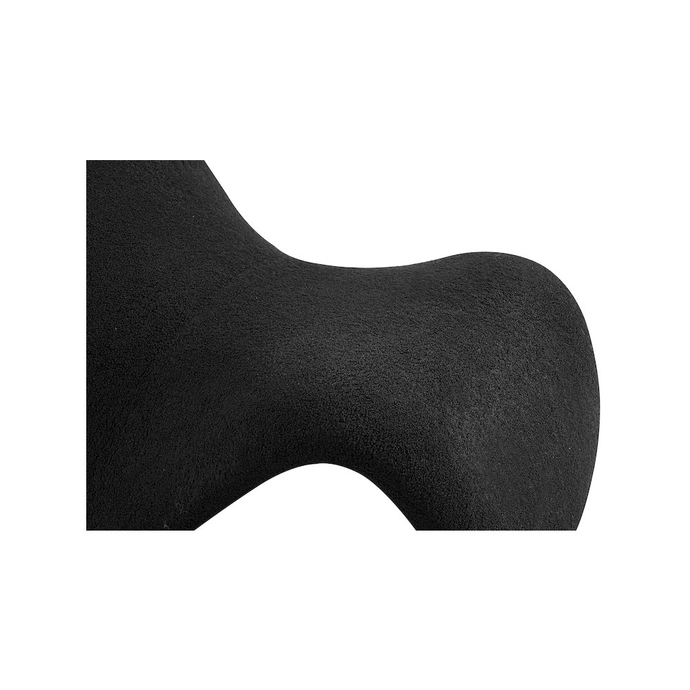 Theodore Black Fur Accent Chair. Picture 5