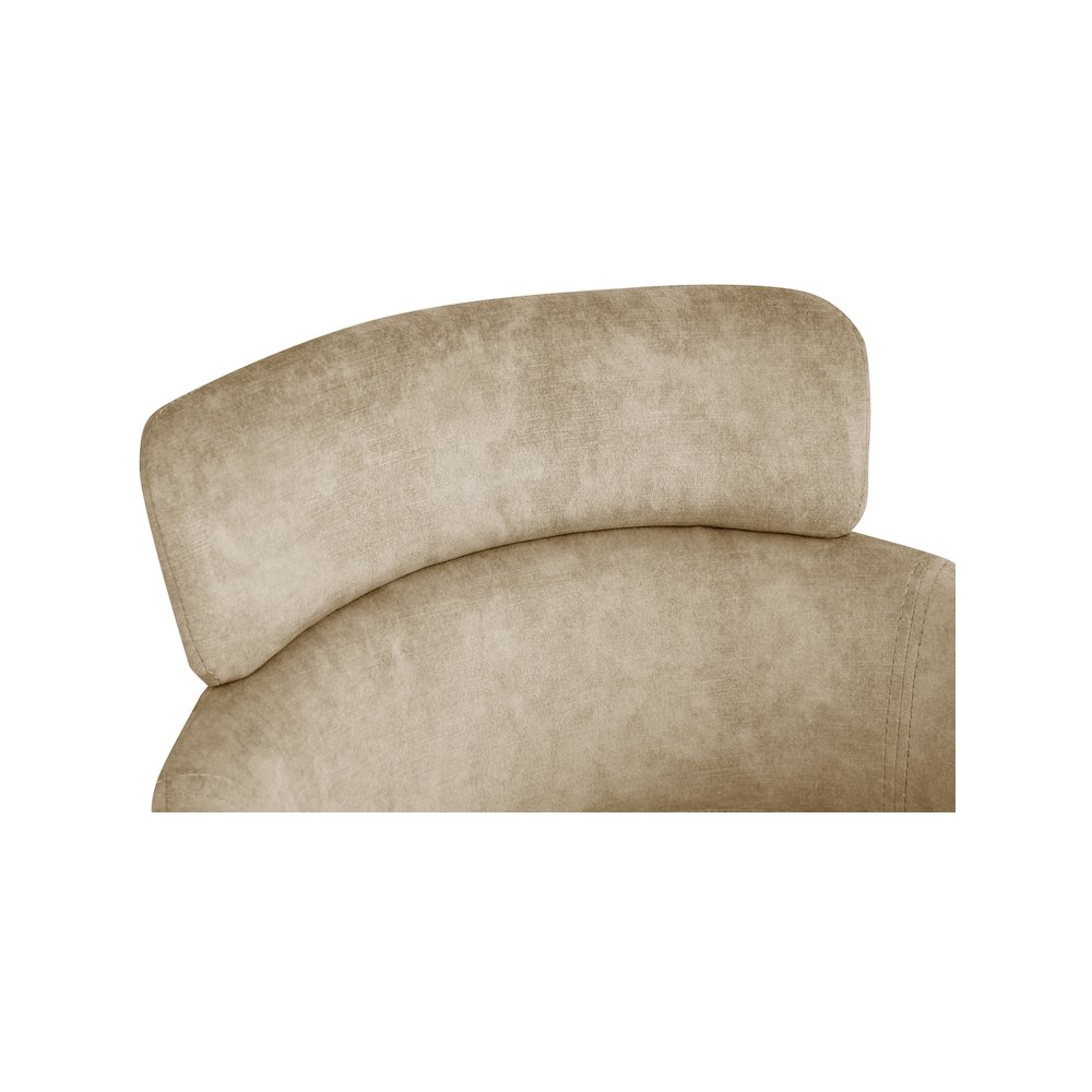 Yara Beige Velvet Dining Chair, Set of 2. Picture 4