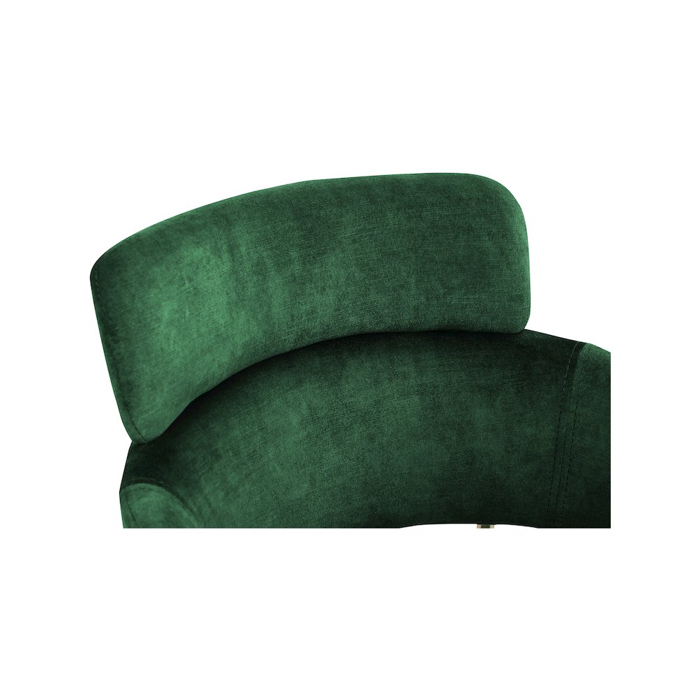 Yara Green Velvet Dining Chair, Set of 2. Picture 4