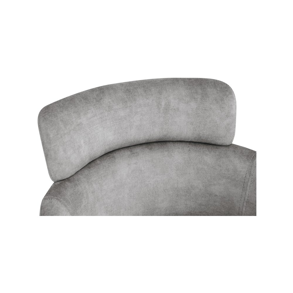 Yara Grey Velvet Dining Chair, Set of 2. Picture 4