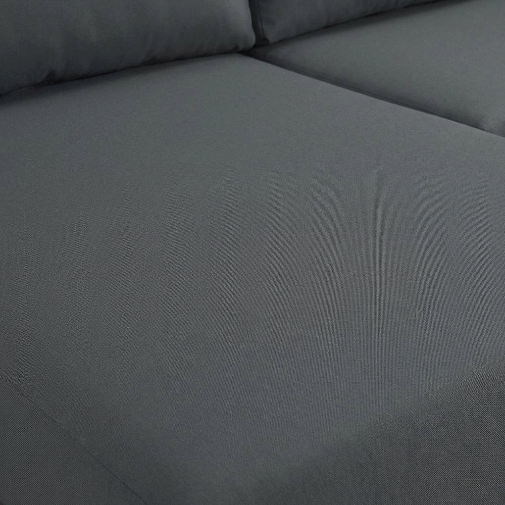 Gray Fabric Outdoor Patio Modular Sectional For Contemporary Lounge. Picture 5