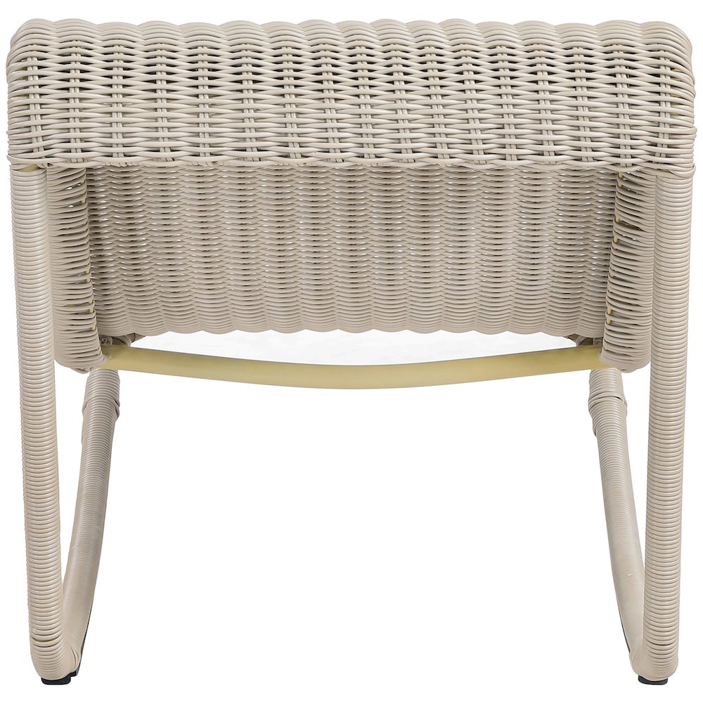 Antigua Cream Wicker Outdoor Patio Rocking Chair. Picture 3