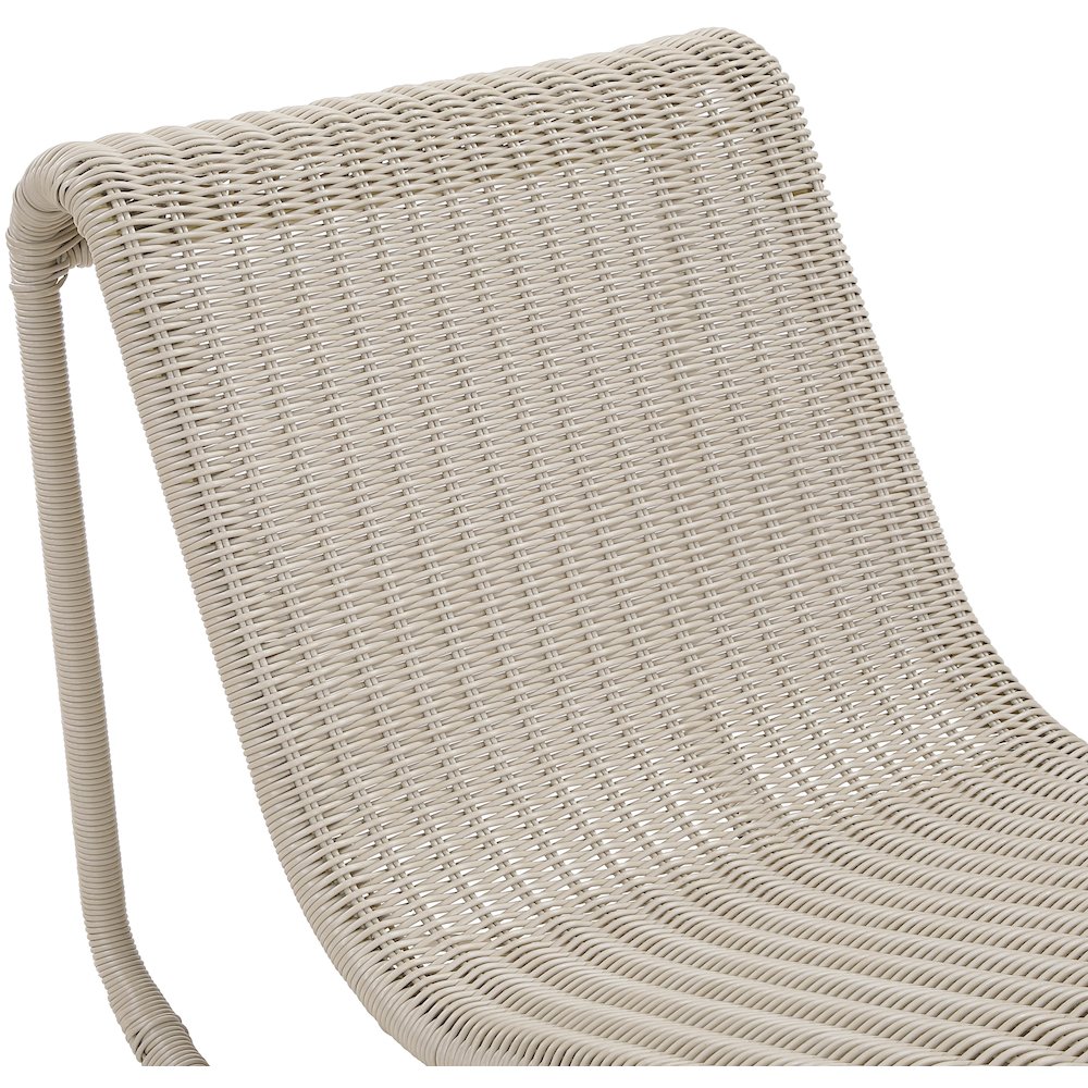 Antigua Cream Wicker Outdoor Patio Rocking Chair. Picture 5