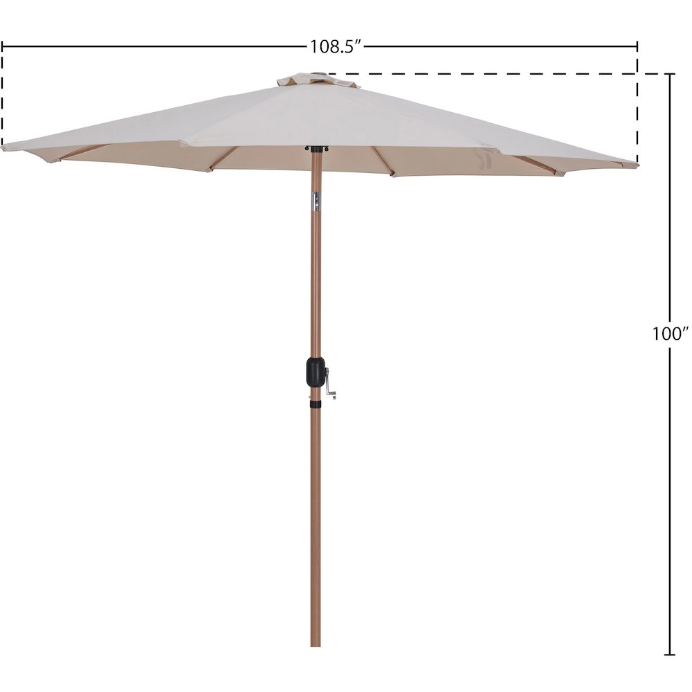 Fiji Beige Fabric Patio Umbrellas. Picture 9