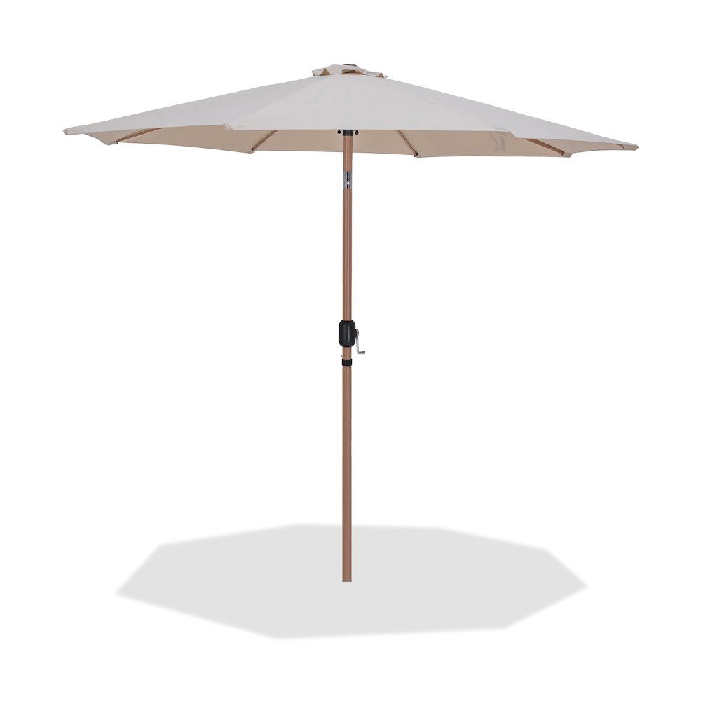 Fiji Beige Fabric Patio Umbrellas. Picture 1