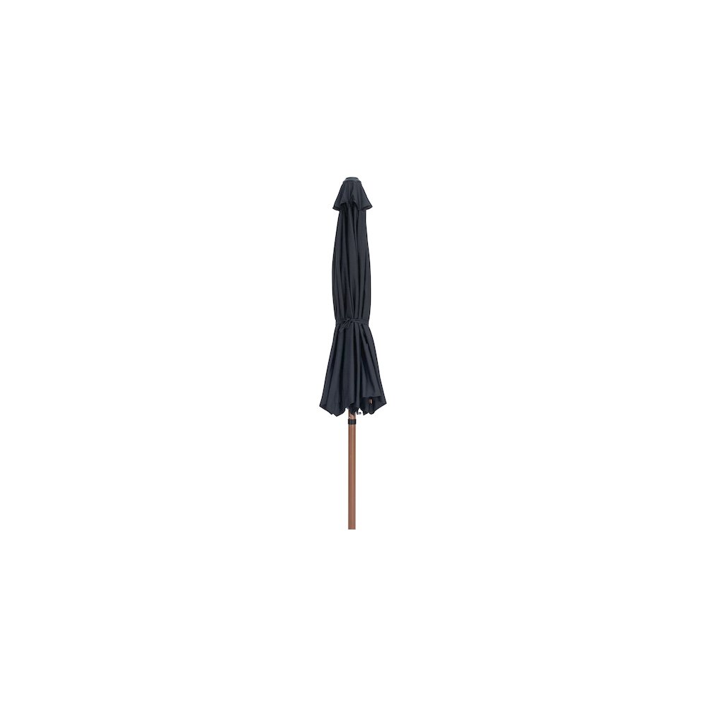Fiji Black Fabric Patio Umbrellas. Picture 2