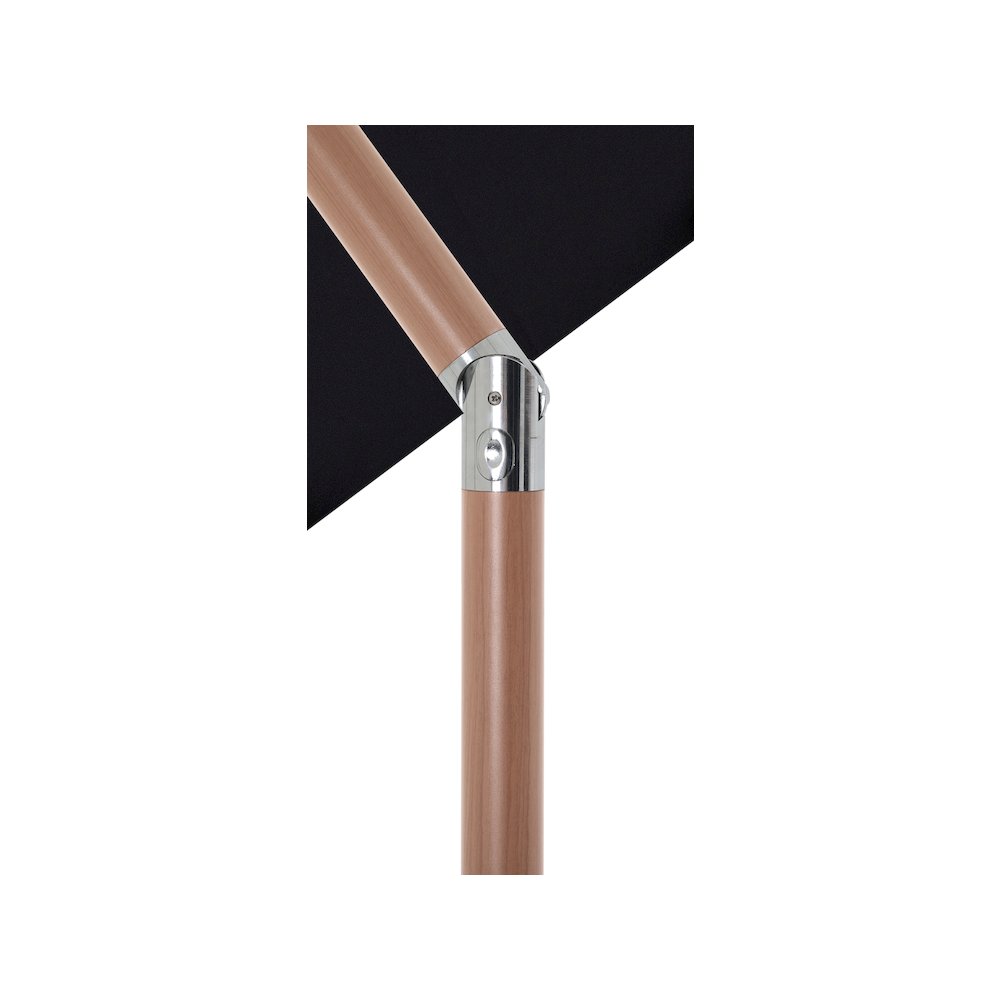 Fiji Black Fabric Patio Umbrellas. Picture 5