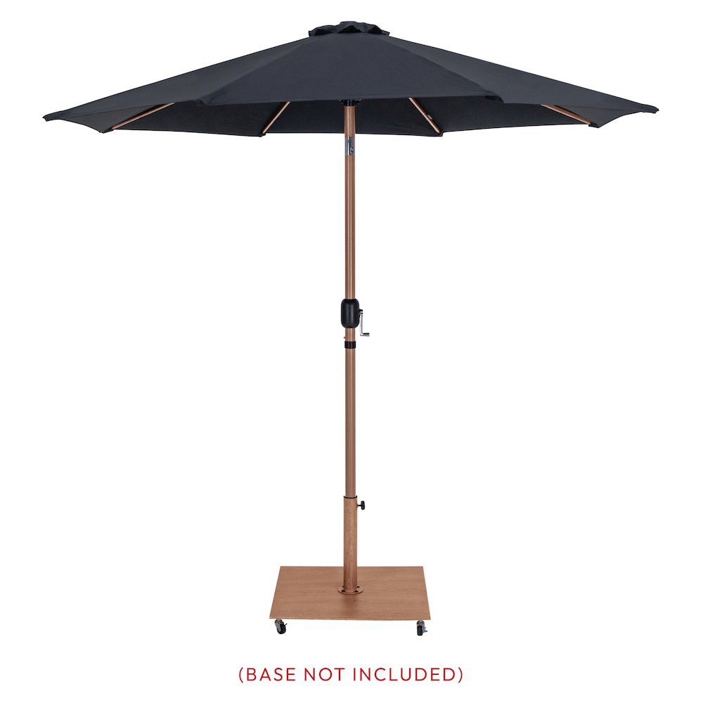 Fiji Black Fabric Patio Umbrellas. Picture 8