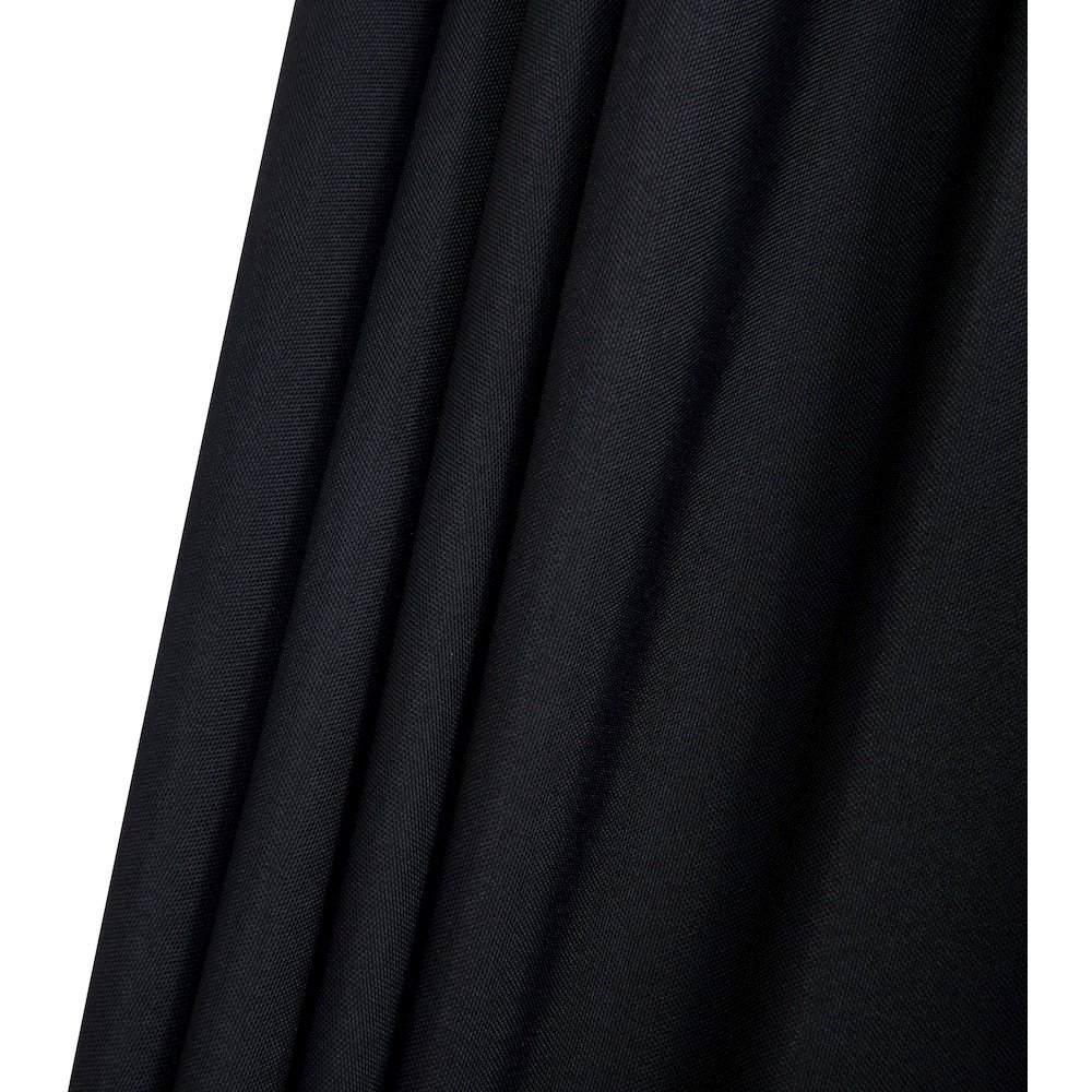 Fiji Black Fabric / Teak Aluminum Patio Umbrella with Base Sets. Picture 17