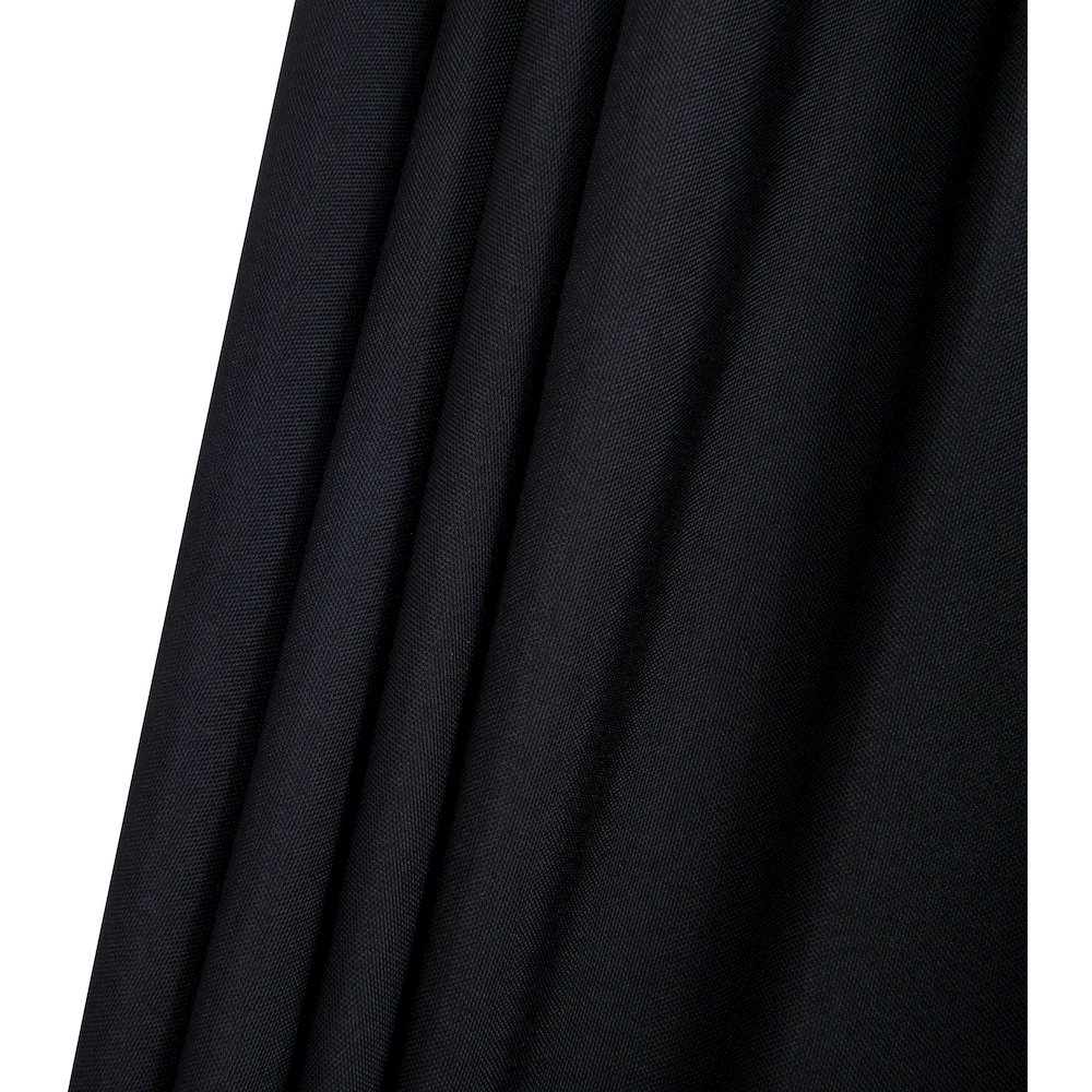 Fiji Black Fabric / Teak Aluminum Patio Umbrella with Base Sets. Picture 14