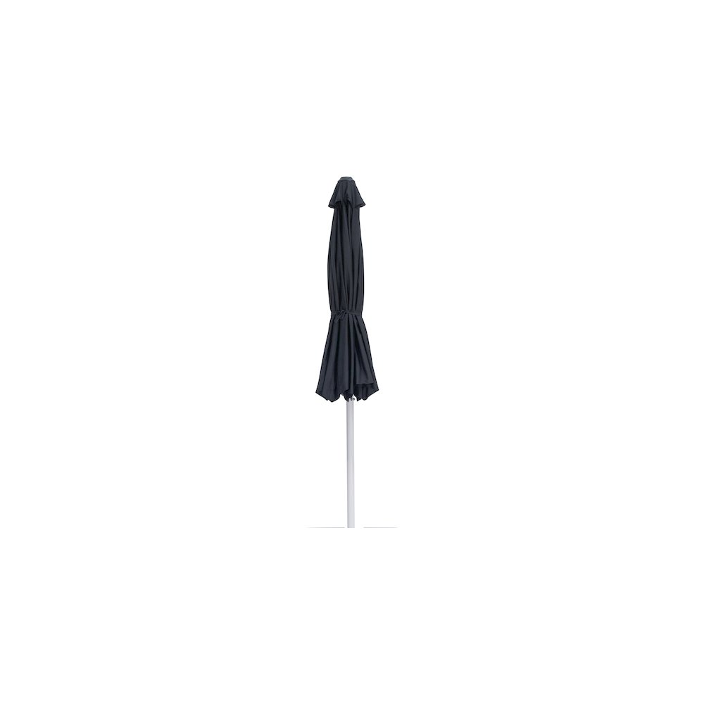 Fiji Black Fabric Patio Umbrellas. Picture 2