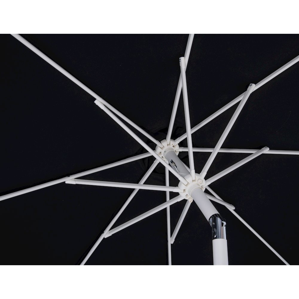 Fiji Black Fabric Patio Umbrellas. Picture 6