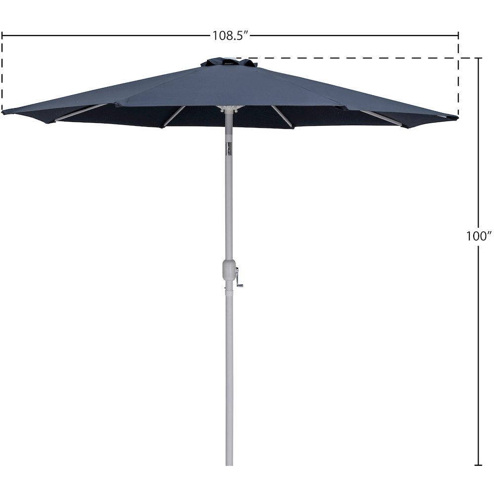 Fiji Grey Fabric Patio Umbrellas. Picture 9