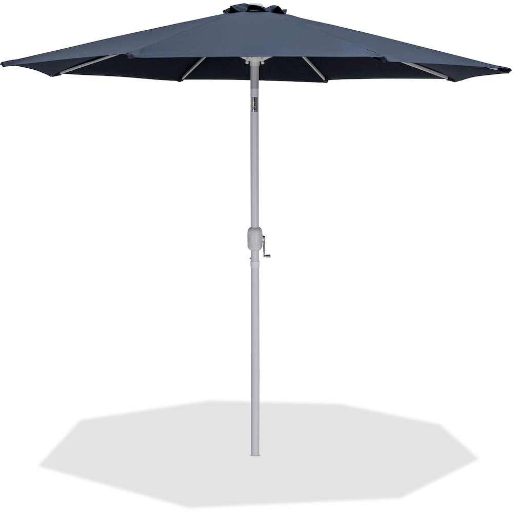 Fiji Grey Fabric Patio Umbrellas. Picture 1