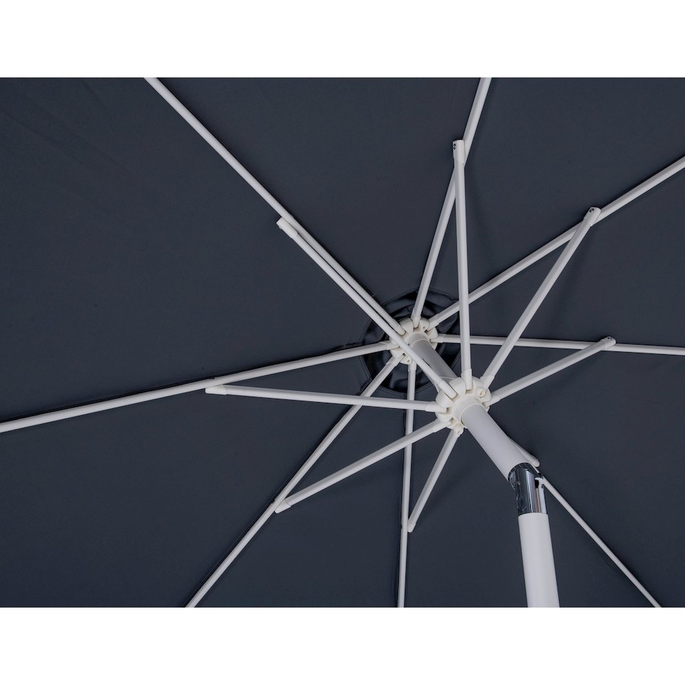 Fiji Grey Fabric Patio Umbrellas. Picture 6