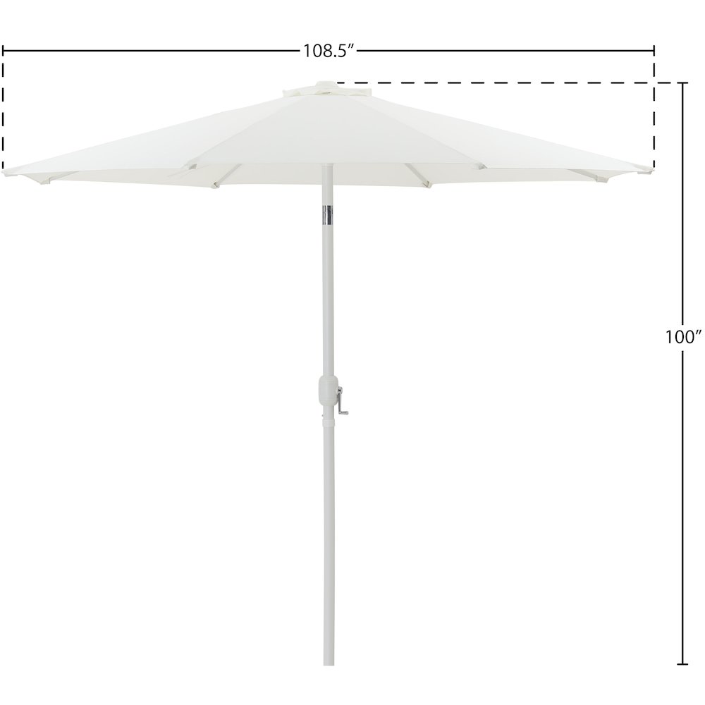 Fiji White Fabric Patio Umbrellas. Picture 9