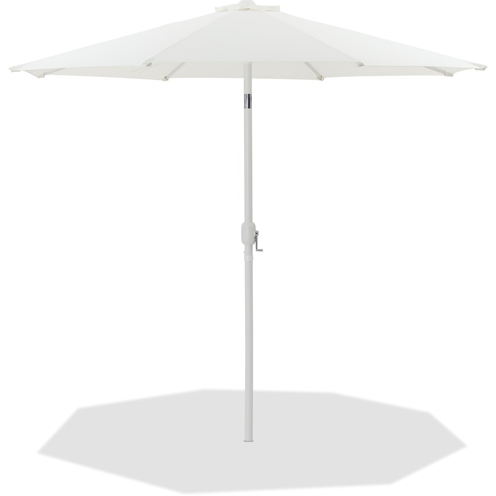 Fiji White Fabric Patio Umbrellas. Picture 1
