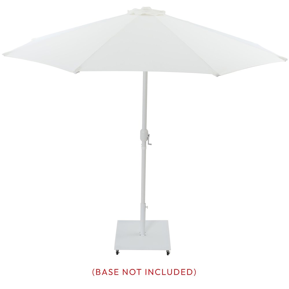 Fiji White Fabric Patio Umbrellas. Picture 8