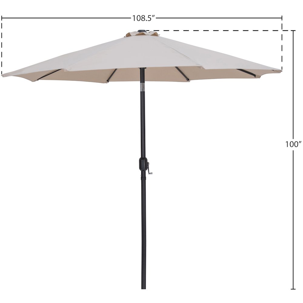Fiji Beige Fabric Patio Umbrellas. Picture 9
