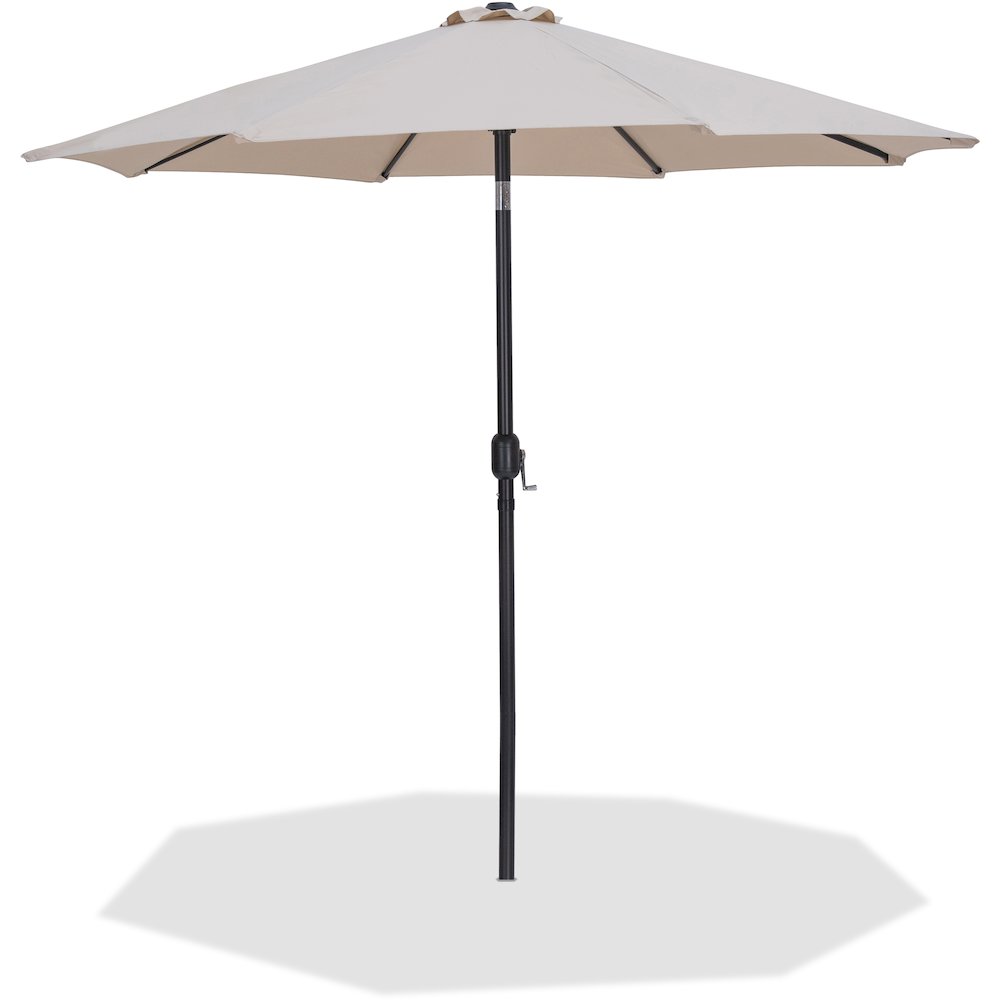 Fiji Beige Fabric Patio Umbrellas. Picture 1