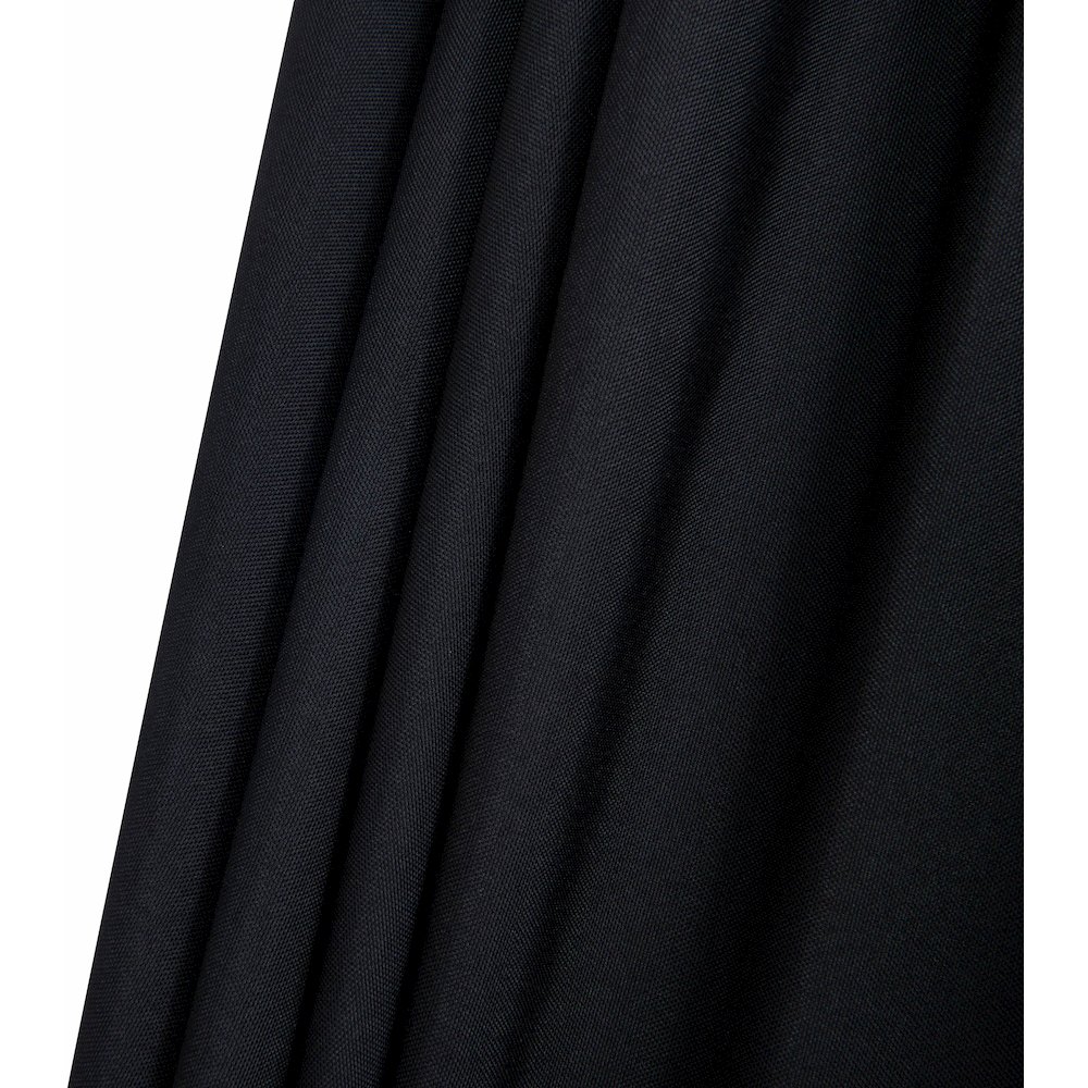 Fiji Black Fabric / Teak Aluminum Patio Umbrella with Base Sets. Picture 14