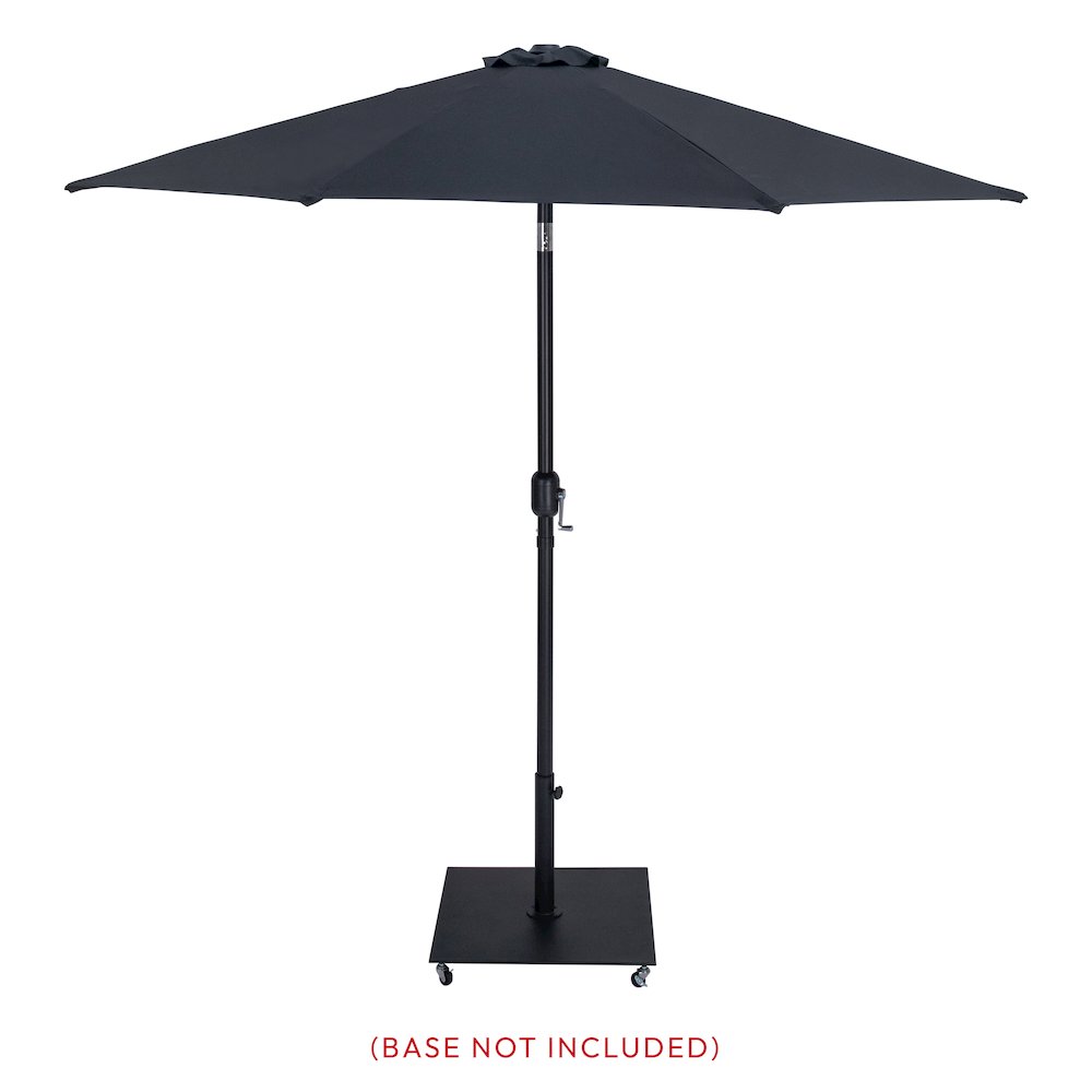 Fiji Black Fabric Patio Umbrellas. Picture 8