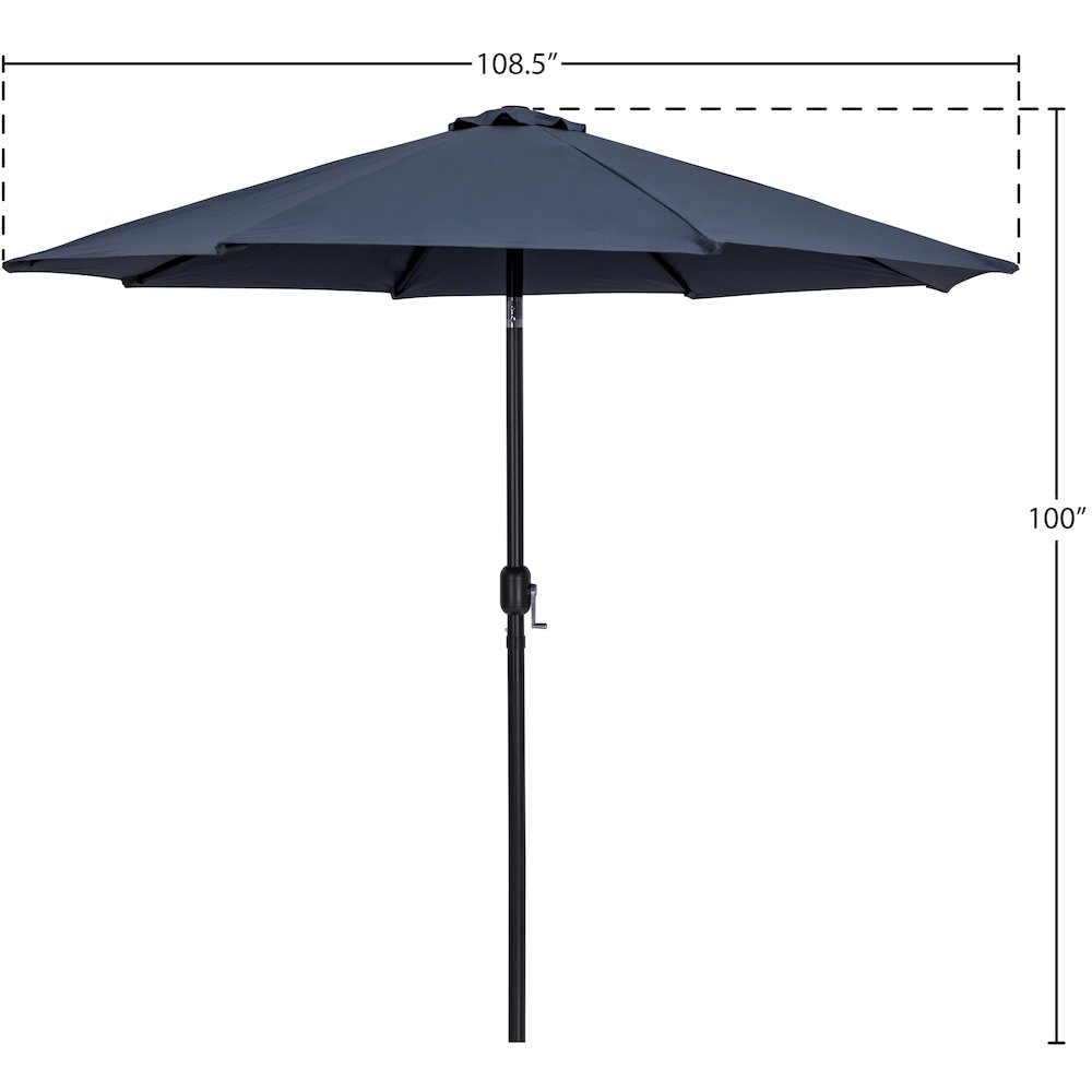 Fiji Grey Fabric Patio Umbrellas. Picture 9