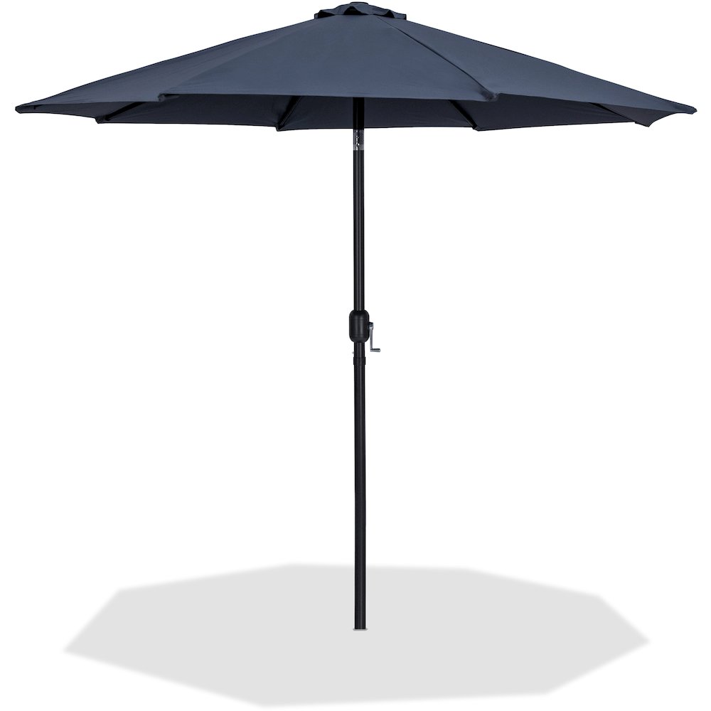 Fiji Grey Fabric Patio Umbrellas. Picture 1